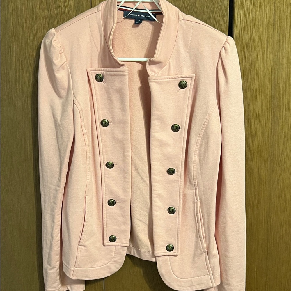 Tommy Hilfiger Pink Double-Breasted Dress Blazer